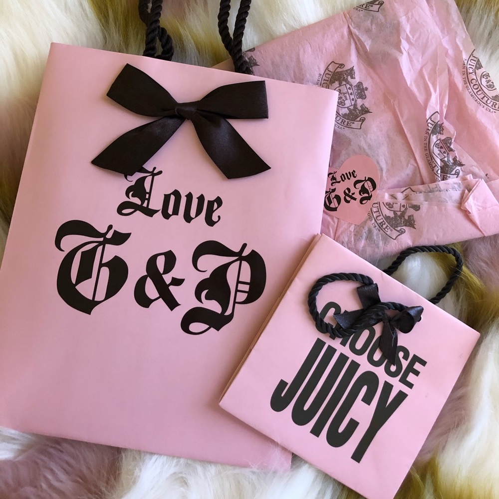 Juicy Couture Shopping Bags: small & medium